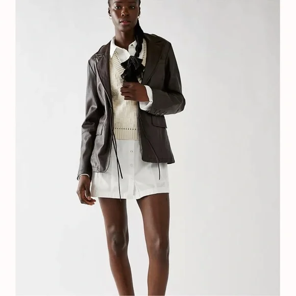 Free People Thea Button down Mini Shirt Dress Tunic Rust Color - Picture 7 of 10